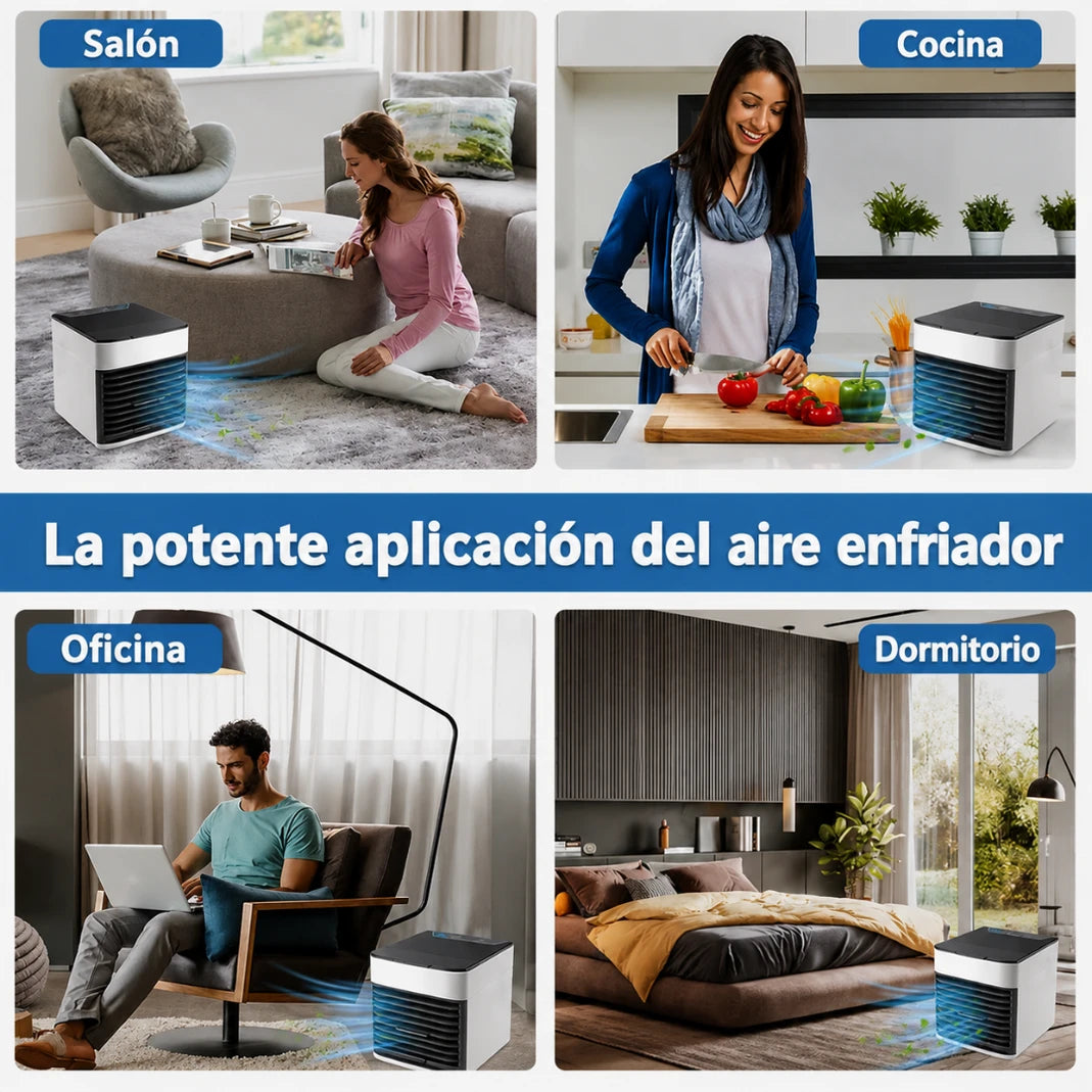 Mini Enfriador de Aire Portátil - Refresca y Purifica tu Espacio - Imagen 4