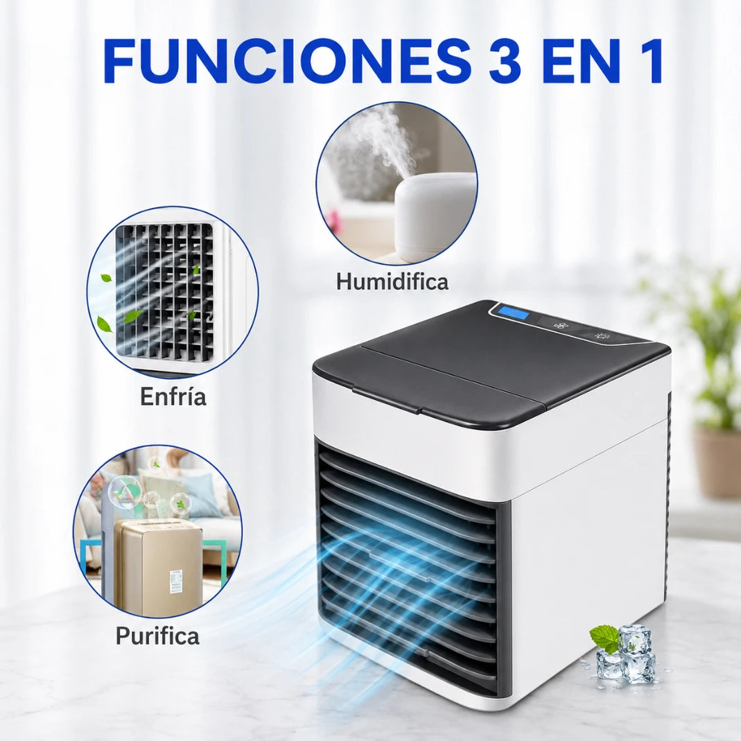 Mini Enfriador de Aire Portátil - Refresca y Purifica tu Espacio - Imagen 7
